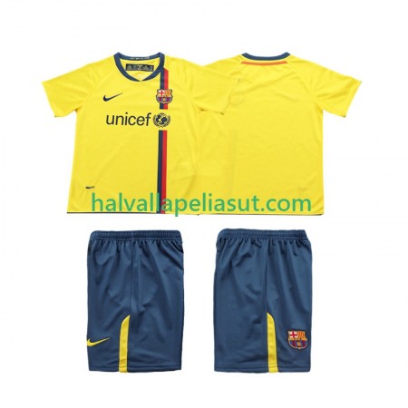Jalkapallo Pelipaidat/Peliasut FC Barcelona 2008 2009 Retro Lasten Vieraspaita Lyhythihainen